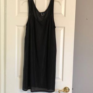Sheer black bathing suit cover up
